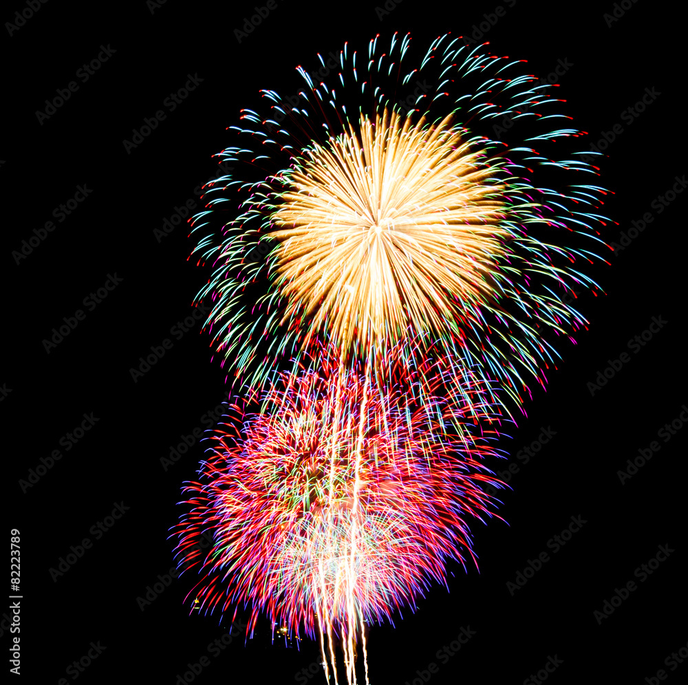 Fototapeta premium fireworks background