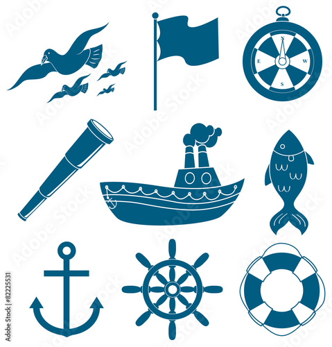 nautical icon set