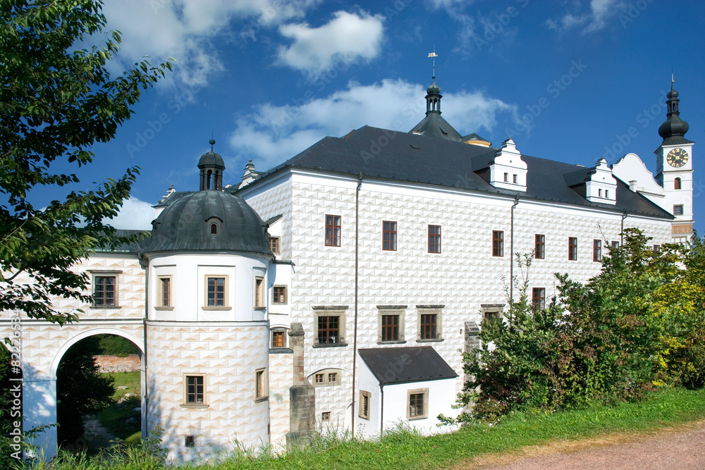 Fototapeta premium renaissance castle, Pardubice, Czech republic, Europe