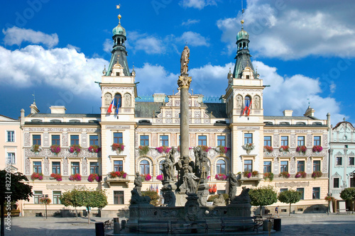 renaissance town hall, Pardubice, Czech republic, Europe photo