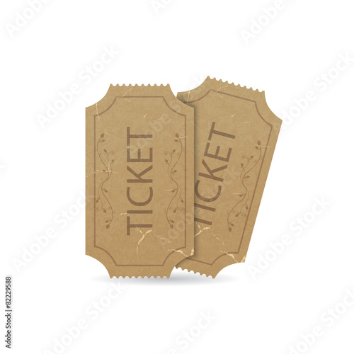 Vintage cinema ticket