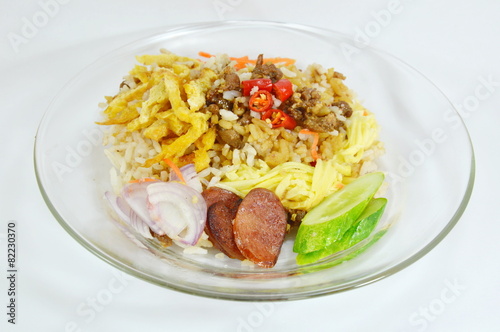 rice mixed with shrimp paste
