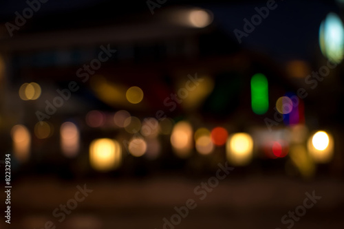 Blurry street light