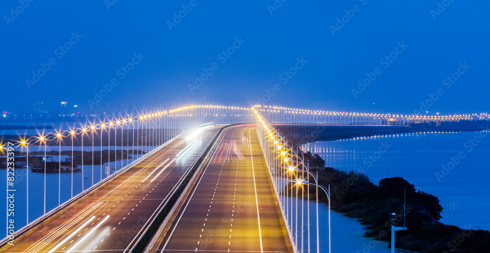 Obraz premium freeway in night