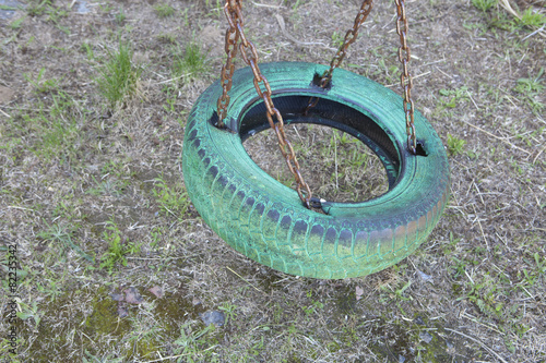 Green tire swing