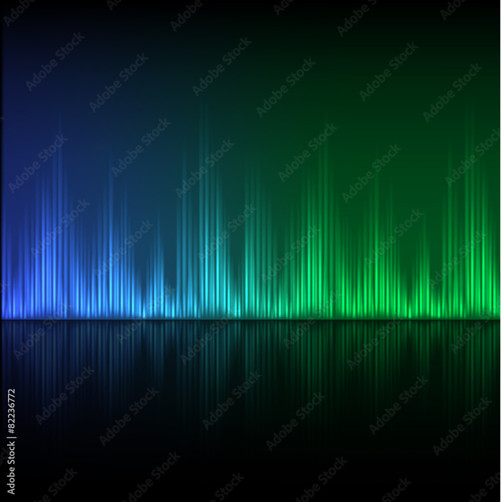Abstract equalizer background. Blue-green wave. Abstract equalizer background. Blue-green wave.