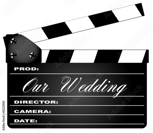 Our Wedding Clapperboard