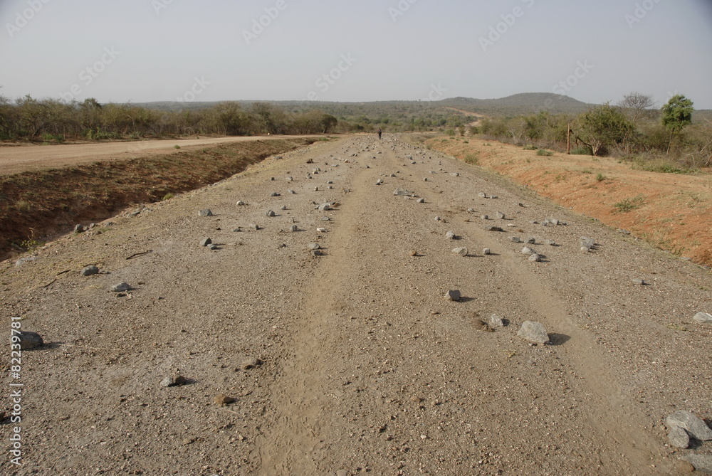 Road under construction, Omo Valley, Ethiopia.