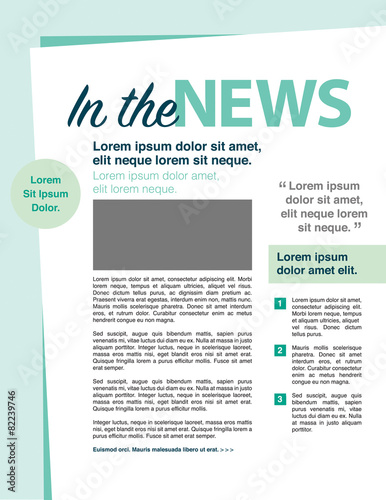 In the News Page Layout