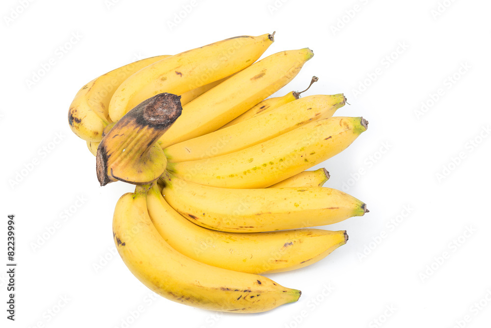 Bunch of bananas isolated on white background Bunch of bananas isolated on white background