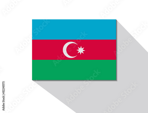 Free Download azerbaijan long shadow flag - GFXLoad