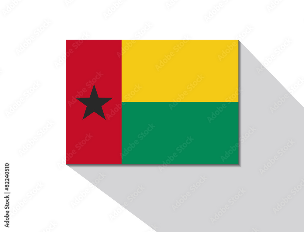 guinea bissau long shadow flag guinea bissau long shadow flag