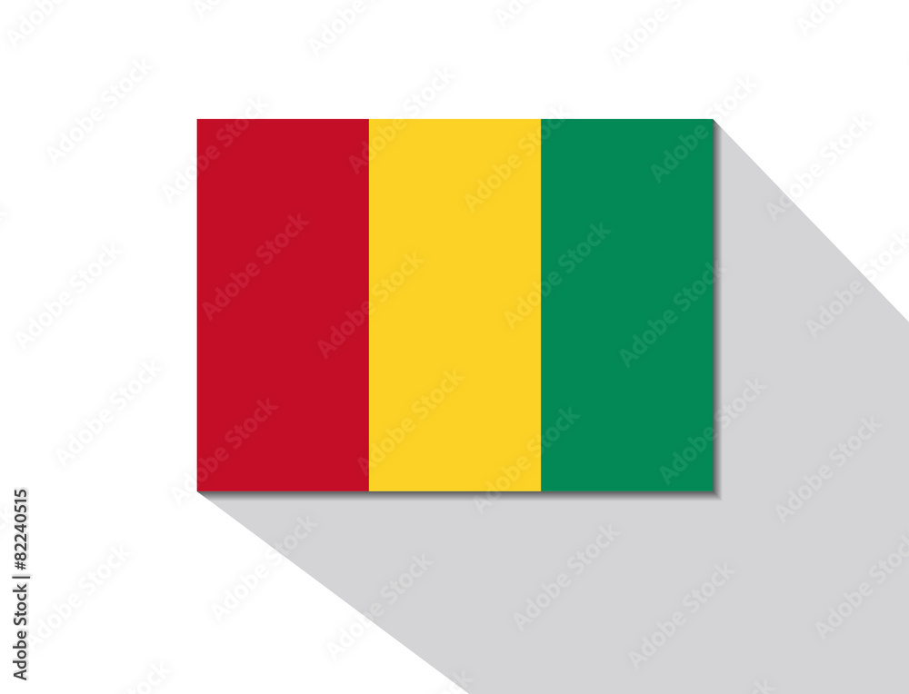 Fototapeta premium guinea long shadow flag