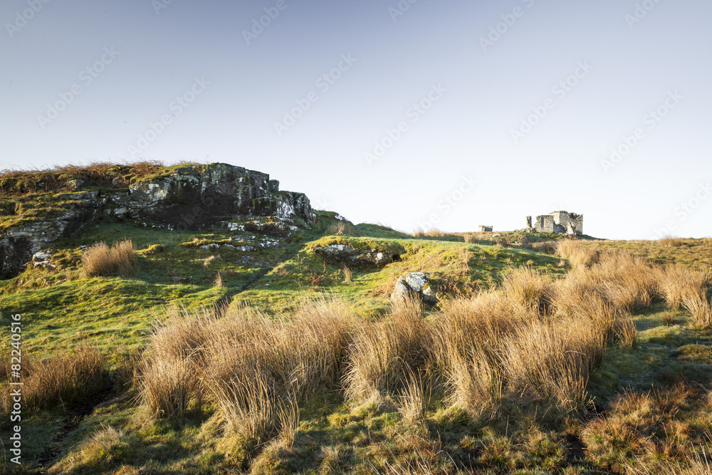 Fototapeta premium Ruins of Rothley Castle, Northumberland, England.