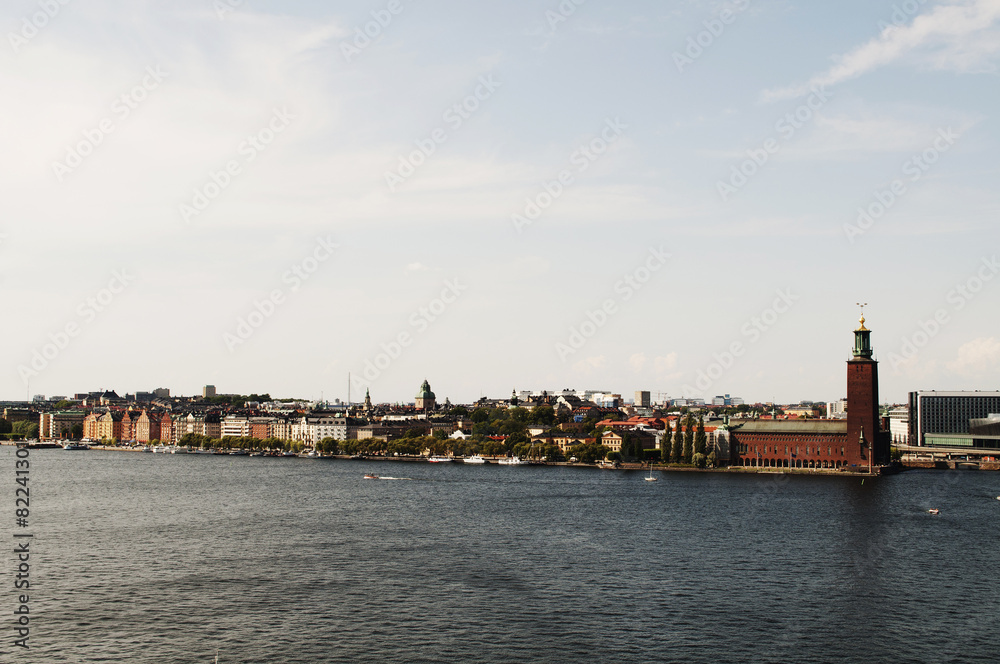View of Kungsholmen island, Stockholm, Sweden