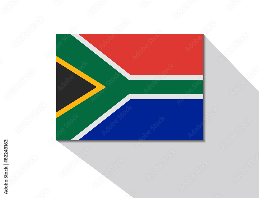 Fototapeta premium south africa long shadow flag