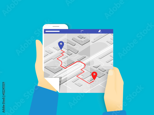 Mobile app for gps navigation