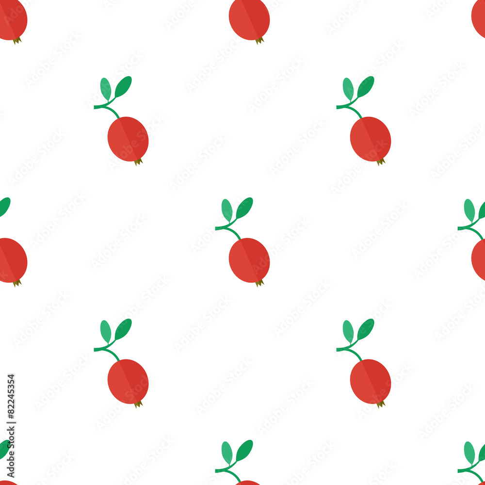 Seamless pattern with cranberry Seamless pattern with cranberry