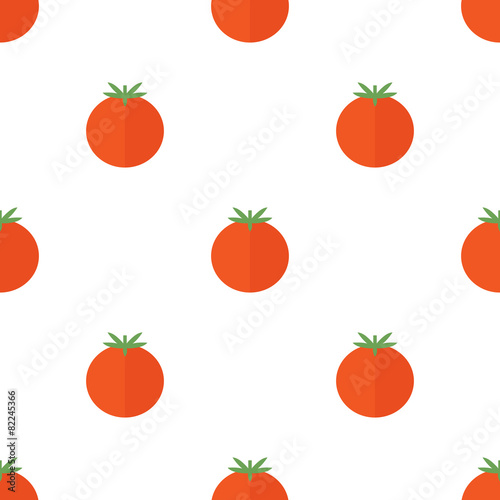 Seamless pattern with tomato