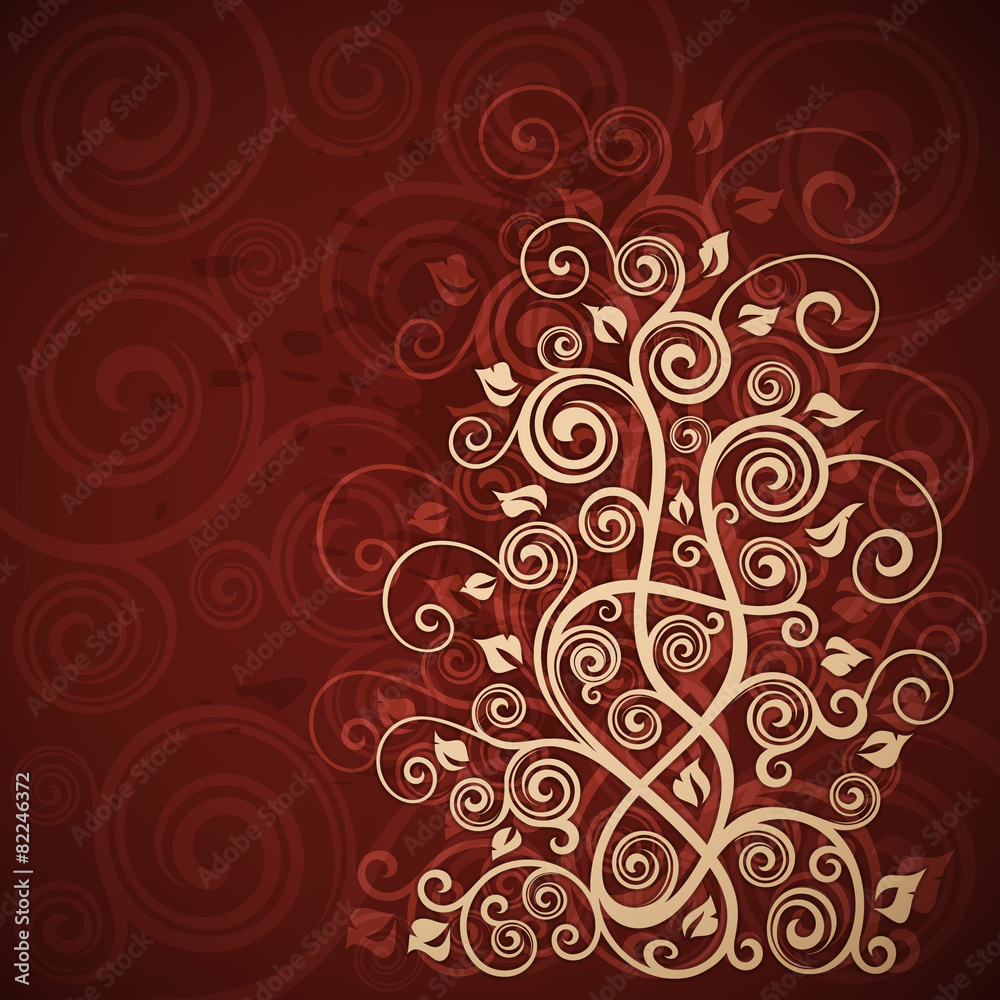 Abstract floral grunge background illustration Abstract floral grunge background illustration