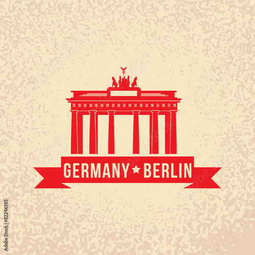 Brandenburg gate - the symbol of Berlin, Germany.