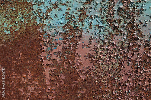 Obraz na płótnie Rusty painted metall texture w salonie