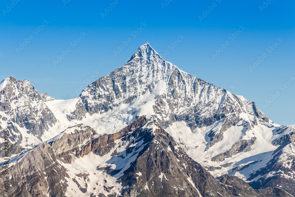Snow Mountain Range at Alps Region, Switzerland Snow Mountain Range at Alps Region, Switzerland