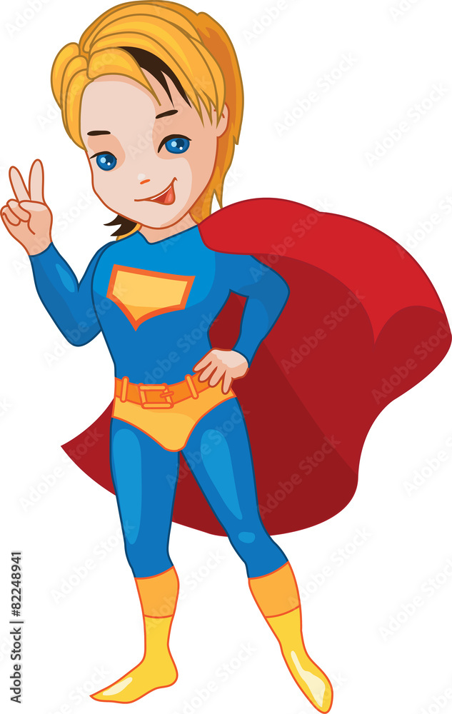 Super Boy vector illustration