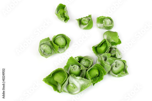 green ravioli