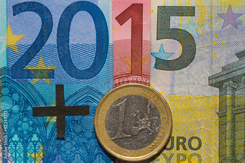 Canvastavla 2016 created out of Euro bank papers