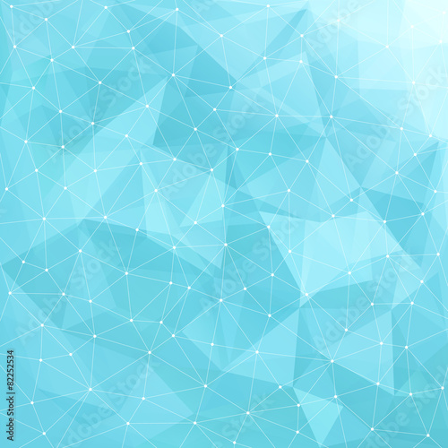 Abstract geometric background with dots