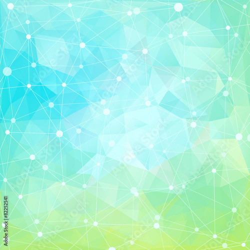 Abstract geometric background with dots