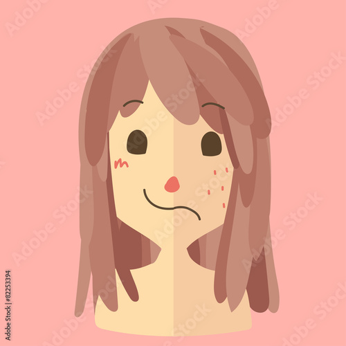 pimples beauty woman