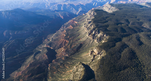 Canvas Print Aerial view of Colorado grand canyon, Arizona, usa