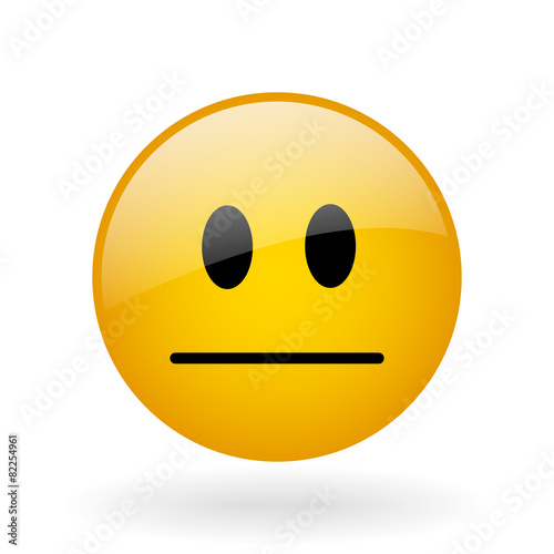 vector glass smile