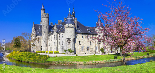 fairytale castle. Belgium, Marnix photo