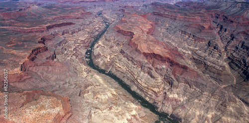 Photography Aerial view of Colorado grand canyon, Arizona, usa