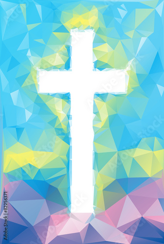 colorful abstract Cross