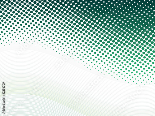 Abstract green halftone with blend