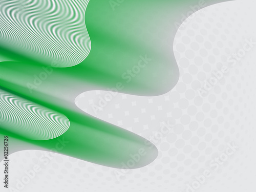 Abstract green blend ribbon halftone
