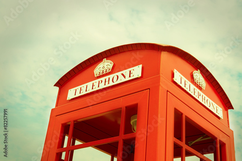 Traditional Red Phone booth