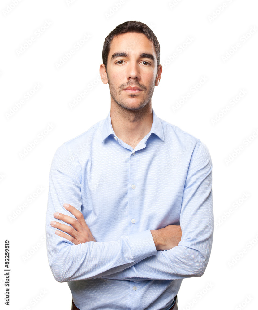 Satisfied young businessman Satisfied young businessman