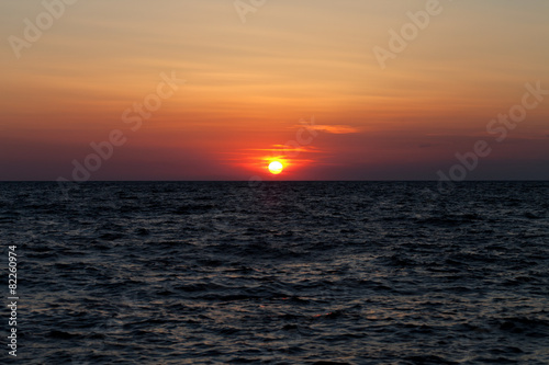 Sea at sunset © BSANI