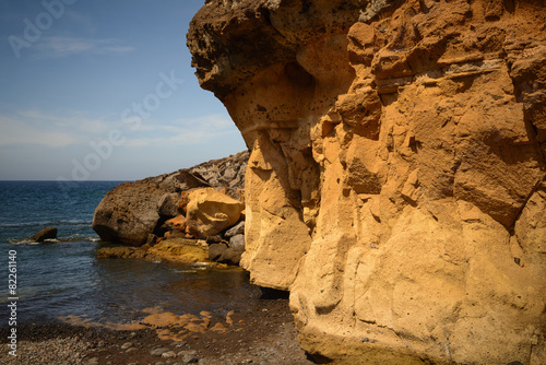 Huge rocks on the beach, Tenerife, Spain
