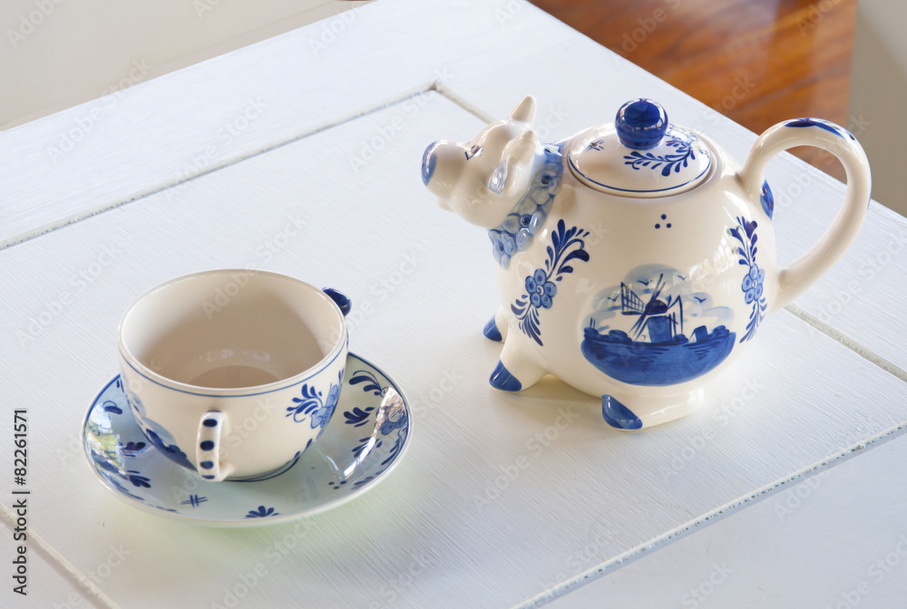 Fototapeta premium Ceramic pots for guests