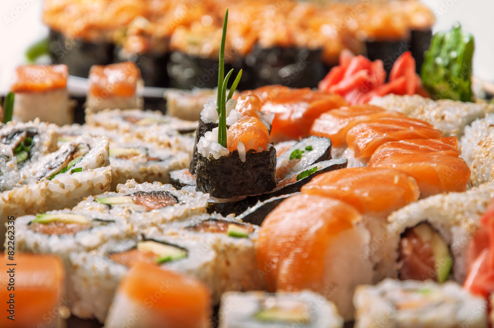 Appetizing sushi set Appetizing sushi set
