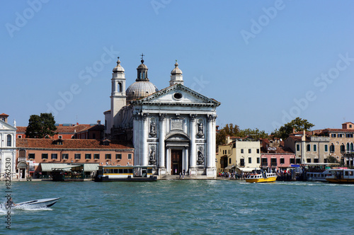 View of Grand canal and laguna in Venice