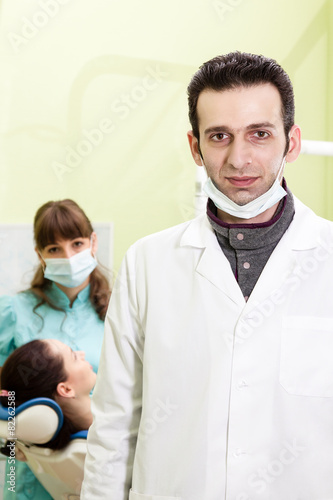 Portrait of a man dentist
