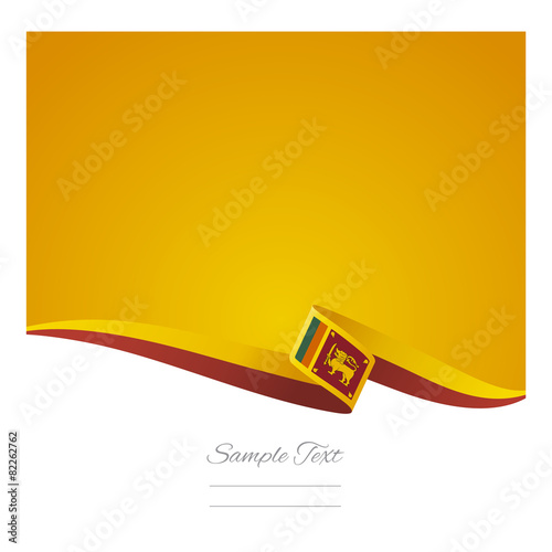 Abstract color background Sri Lanka flag vector