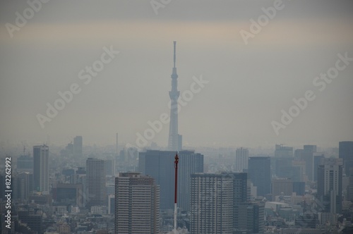 Skyline von Tokio, Japan - Skytree